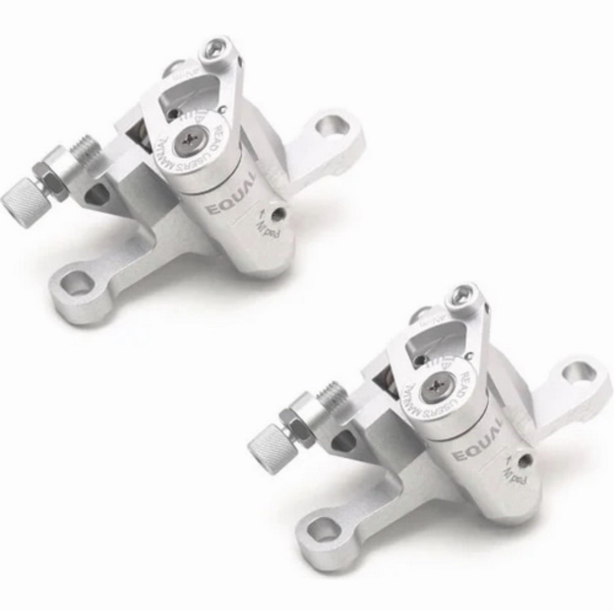GROWTAC EQUAL Post Mount Mechanical Disc Brake Caliper Full Set Silver
