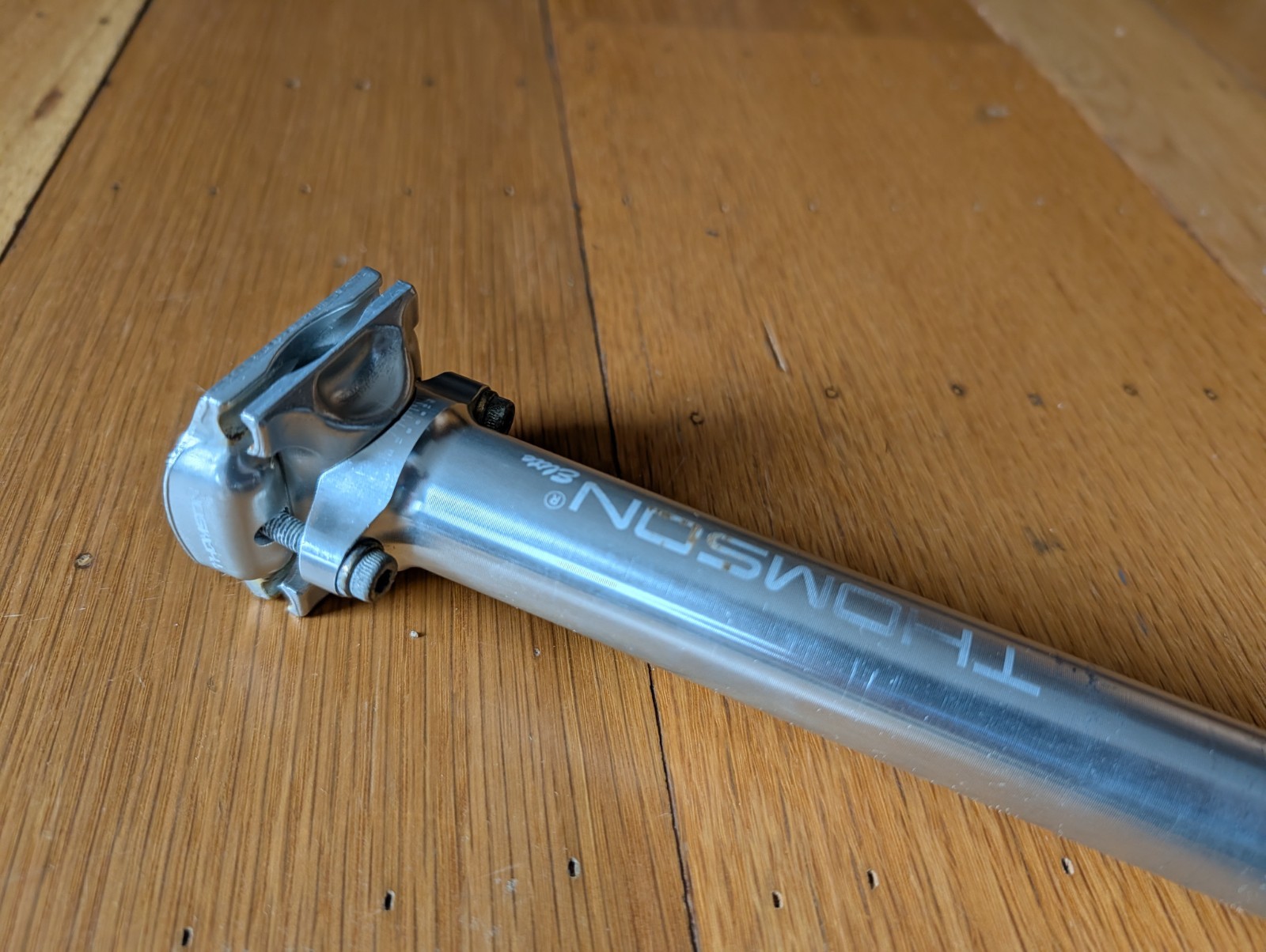 THOMSON Elite 27.2 x 410mm seat post, road or mtb bike, silver