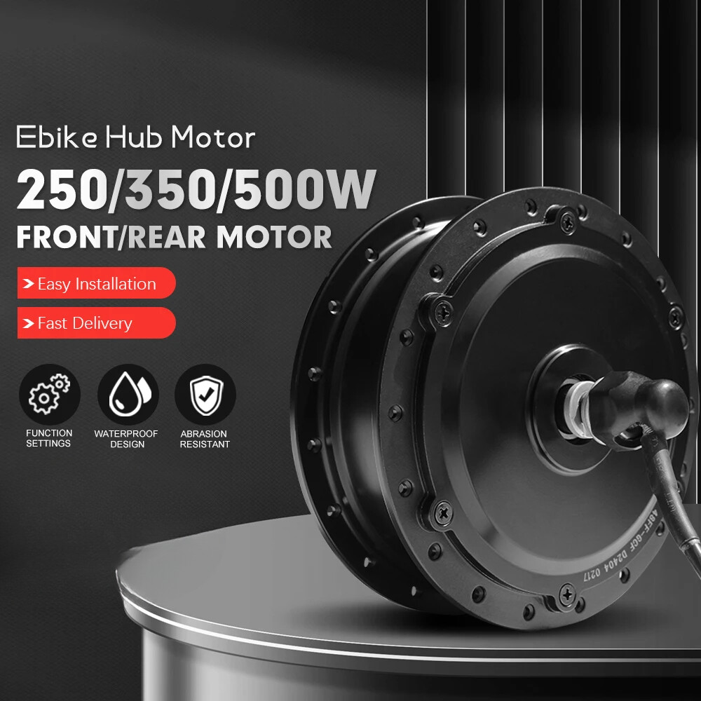 36V/48V 250W 350W 500W MTB Ebike High Speed Front/Rear Brushless Gear Hub Motor