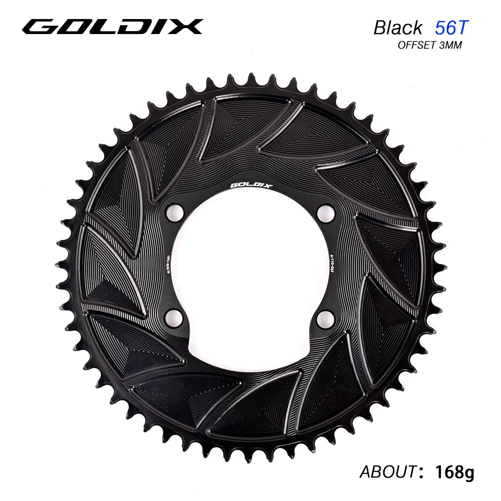 GOLDIX Road Bike Chainring 110BCD 46T-58T CNC Aluminum for Shimano R7000 R8000