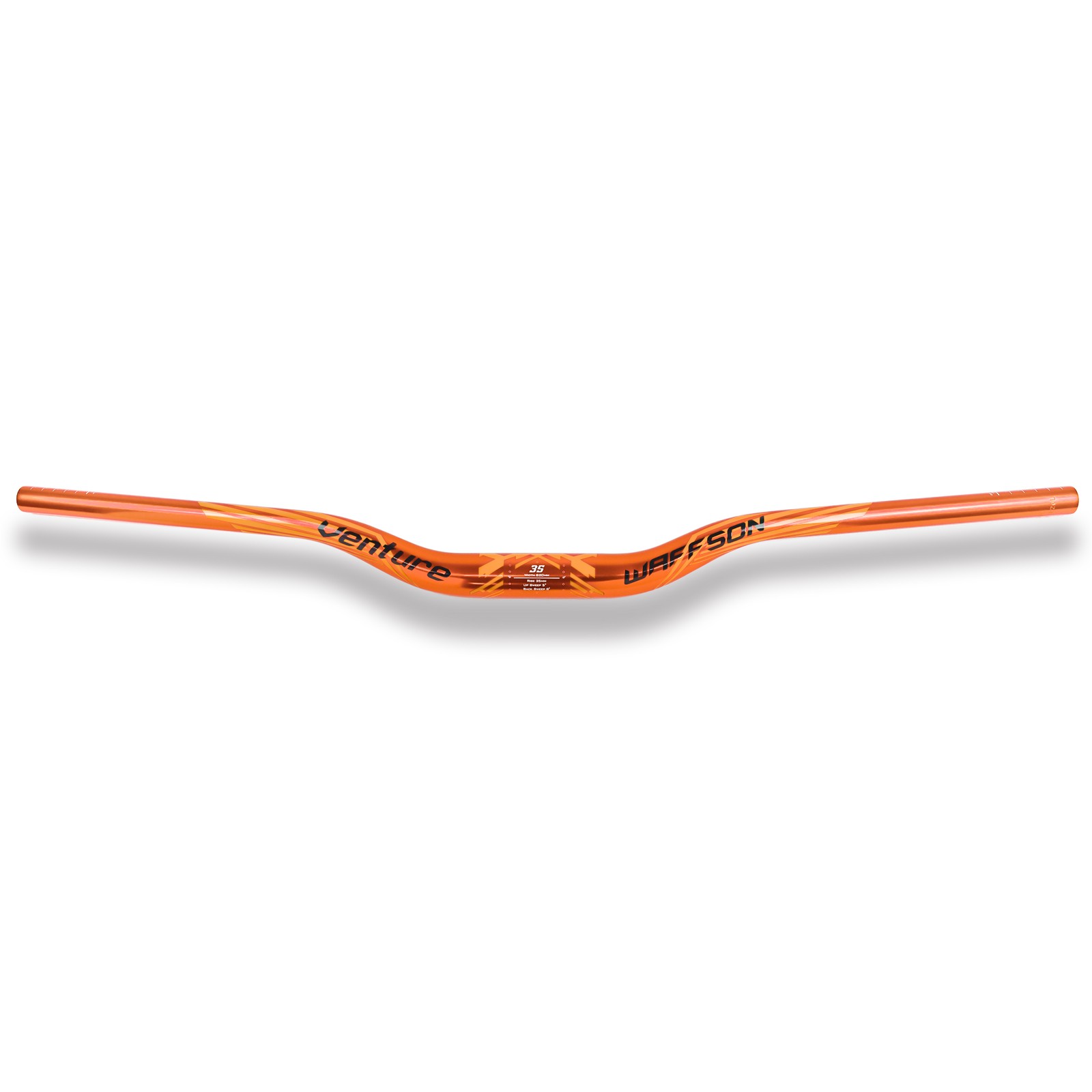 WFS Venture 35 x 820mm Handlebar 35mm Rise, Orange