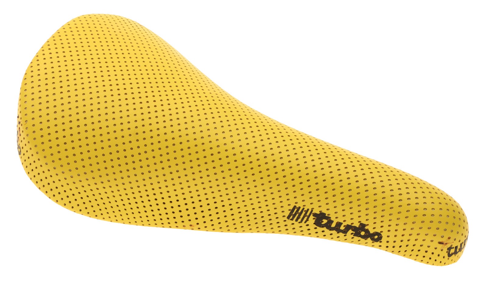 Selle Italia Turbo Saddle Steel Rails Original 90s Perforated Yellow NIB NOS NEW