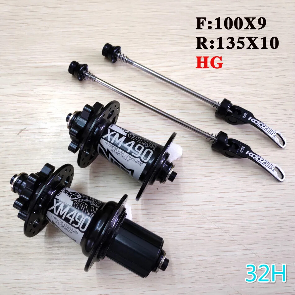 MTB Hubs 4 Bearing 6 Claws Mountain Bike Hub Front Rear QR or Thru 32 Holes