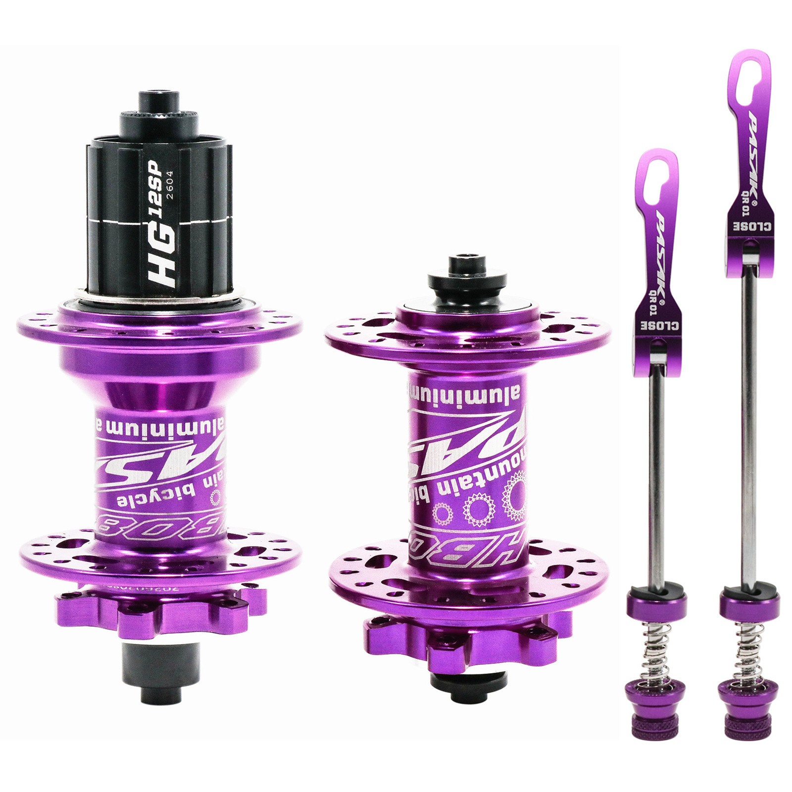 Mountian bike Hub Set 32H Quick Release Disc Brake for 8-12S,100x5mm+135x5mm