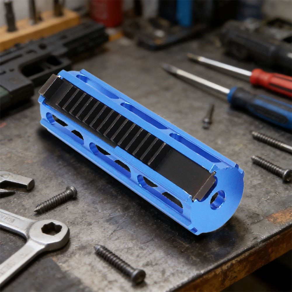 CNC-Machined Aluminum 14-Tooth Piston,SHS Steel-Cut Tooth Metal Ladder High-Flow