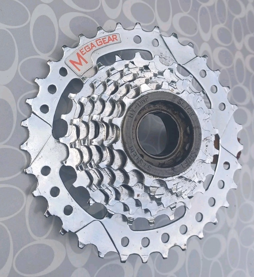 Shimano 7-Speed 13-34t SIS Freewheel Chrome MEGA GEAR