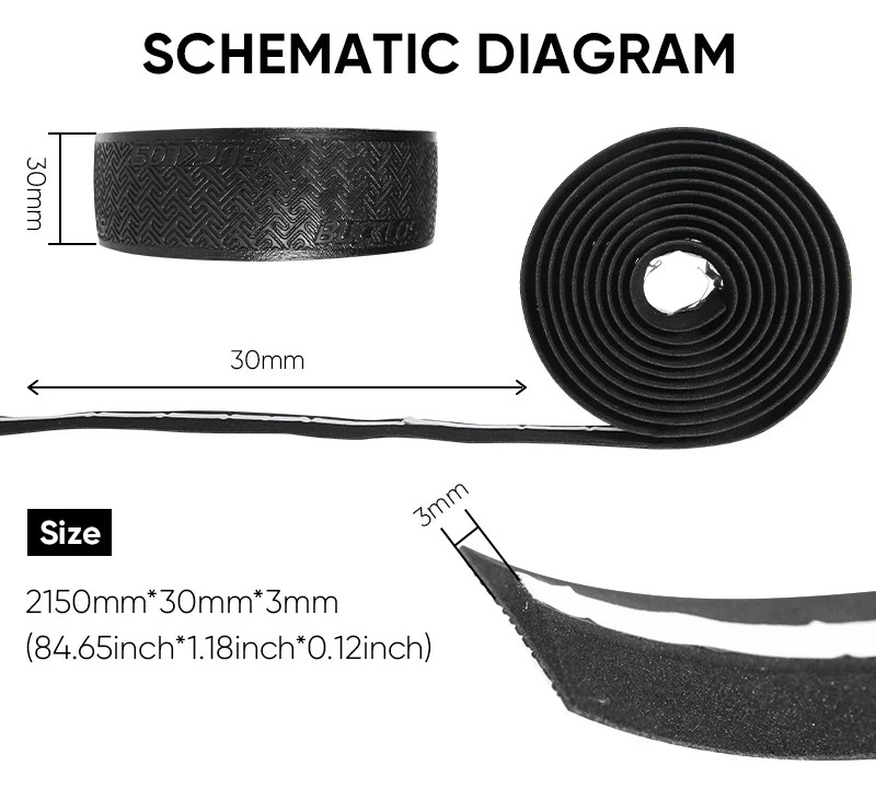 BV Bike Handlebar Tape Road Bicycle Cycling Bar Wraps Soft EVA Foam Non-Slip