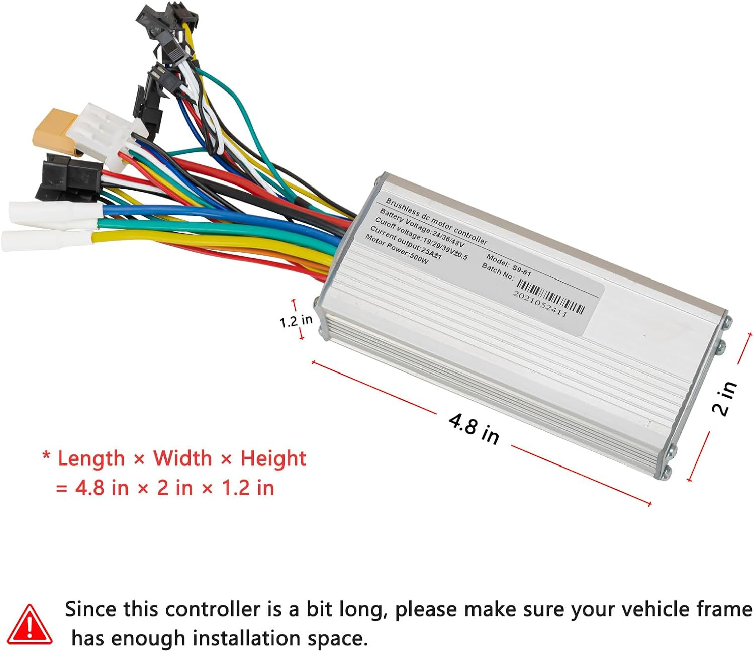 24V 36V 48V Ebike Controller Kit 500W 25A Brushless Motor Controller and Ebike L