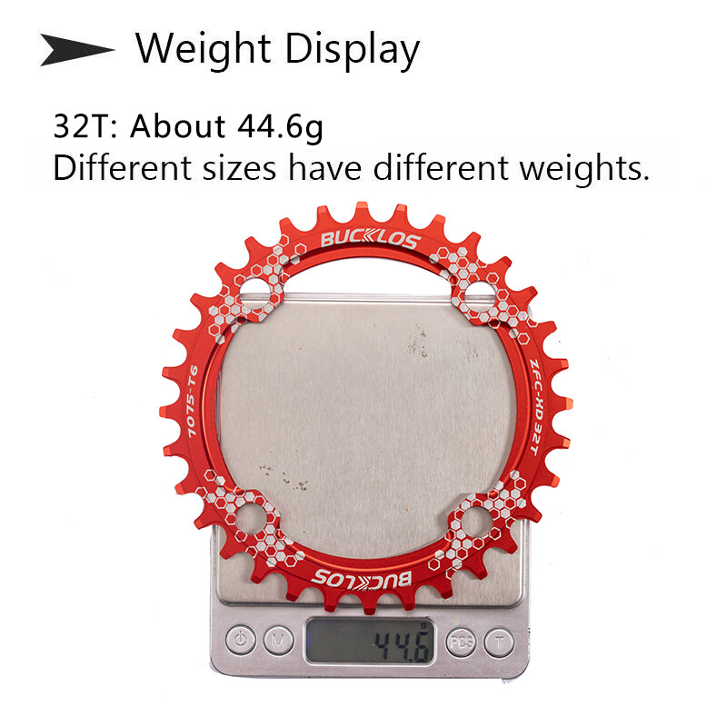 104BCD Bike Chain Ring Narrow Wide Round Oval 30-42T MTB Chainrings Fit Shimano