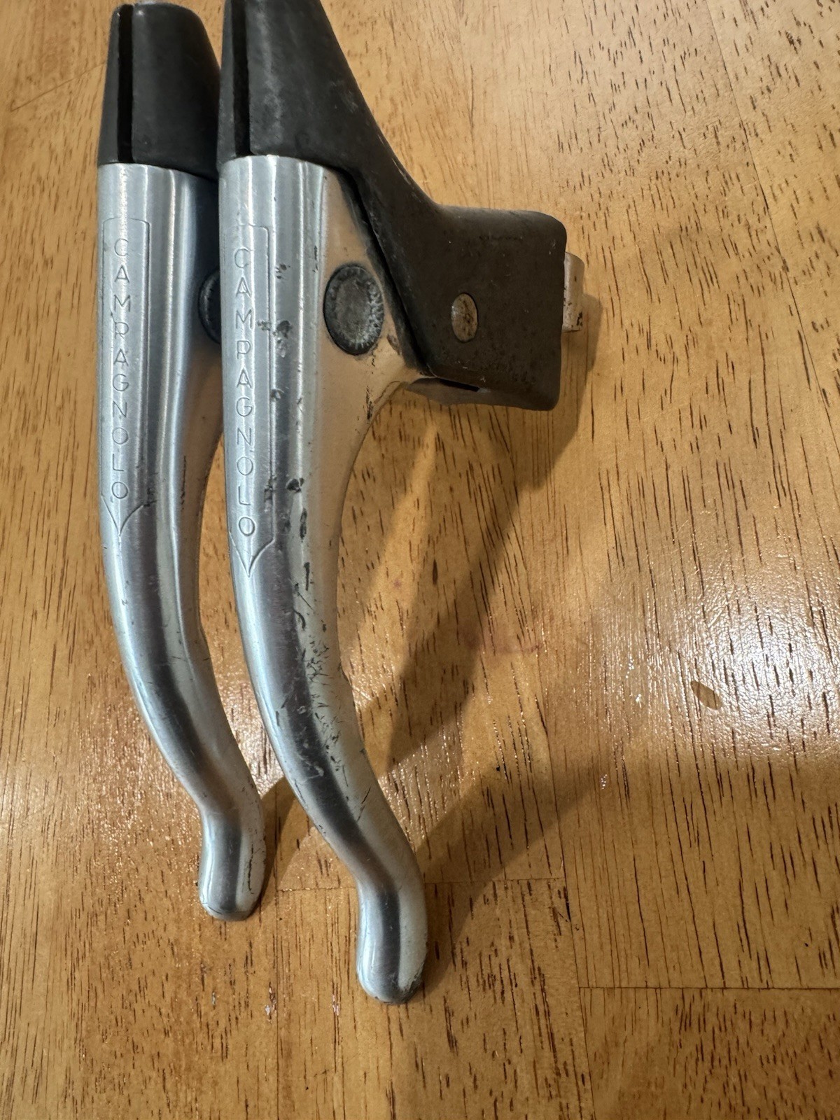 1970’s Vintage Campagnolo Nuovo Record F & R #2030 Brake Levers No Hoods Nonaero