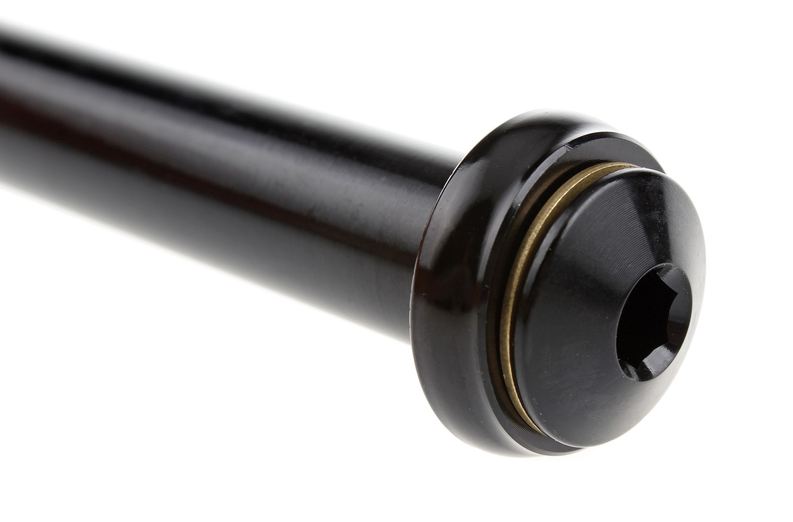 KCNC KQR08 Front Thru Axle 15x100mm for Shimano FOX M14x1.5 Black CNC Skewer