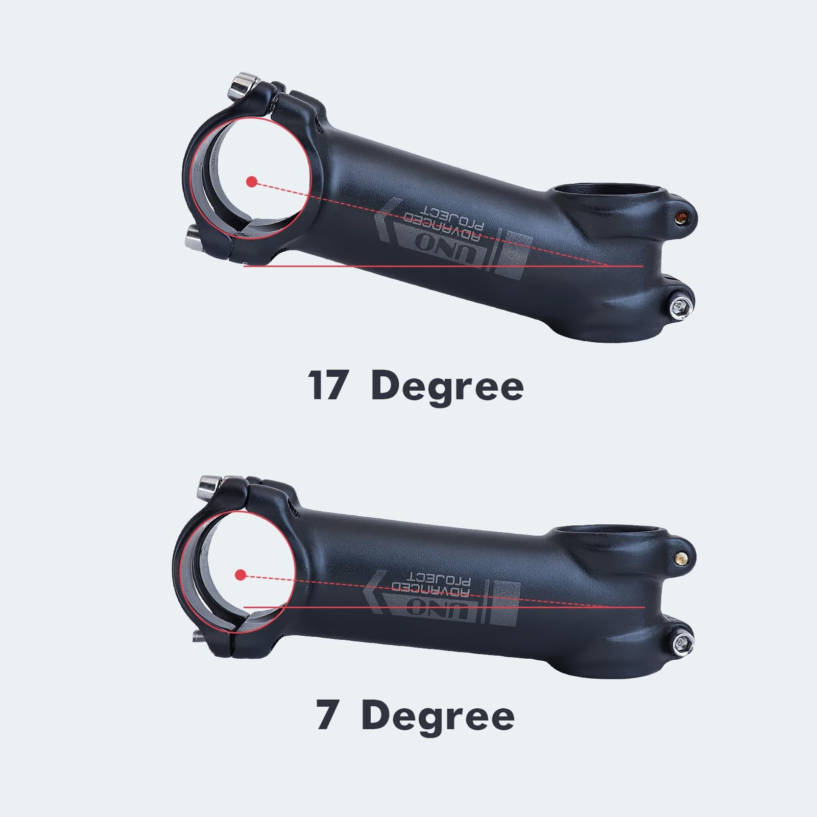 DJC UNO Bike Stem Ultralight -7 Degree for 31.8mm – 100mm