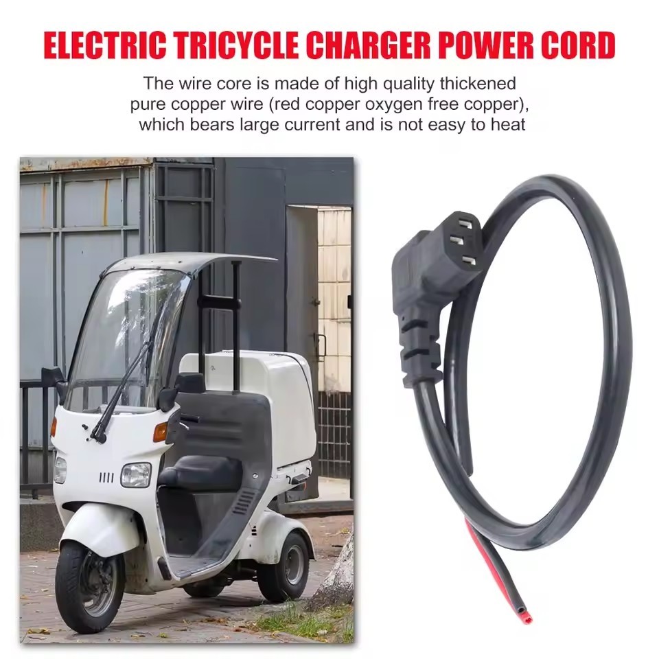 Electric Bike Battery Charging Socket E-Bike Battery Charger Male / Female plug