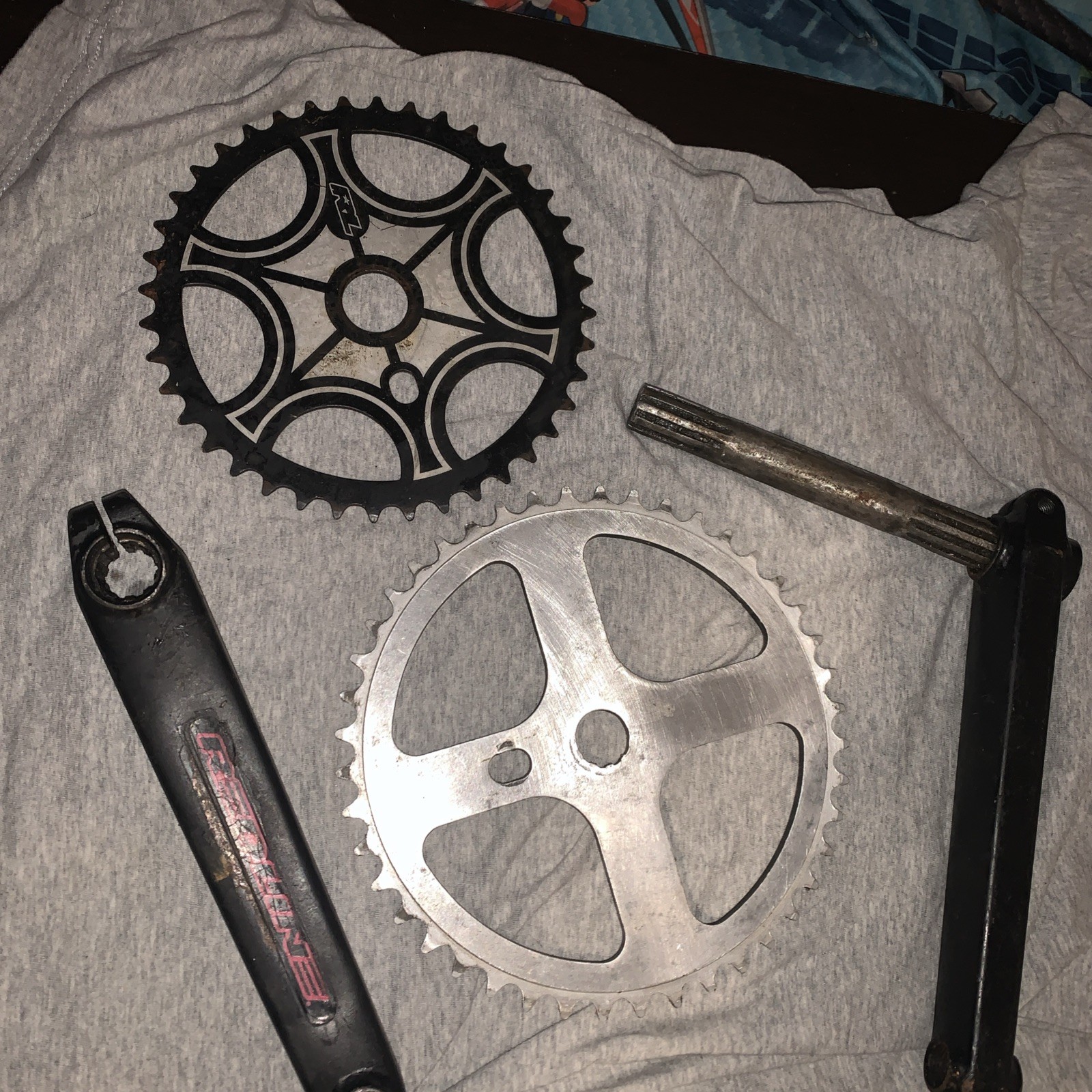 Redline Proline 175 Bmx Crank Set 20mm Spindle Mid school Bmx