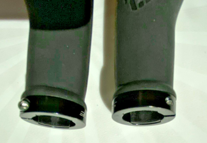 Pack of 2 Ergonomic Bike Grip Handles, Black With End Caps, Durable & Quality.