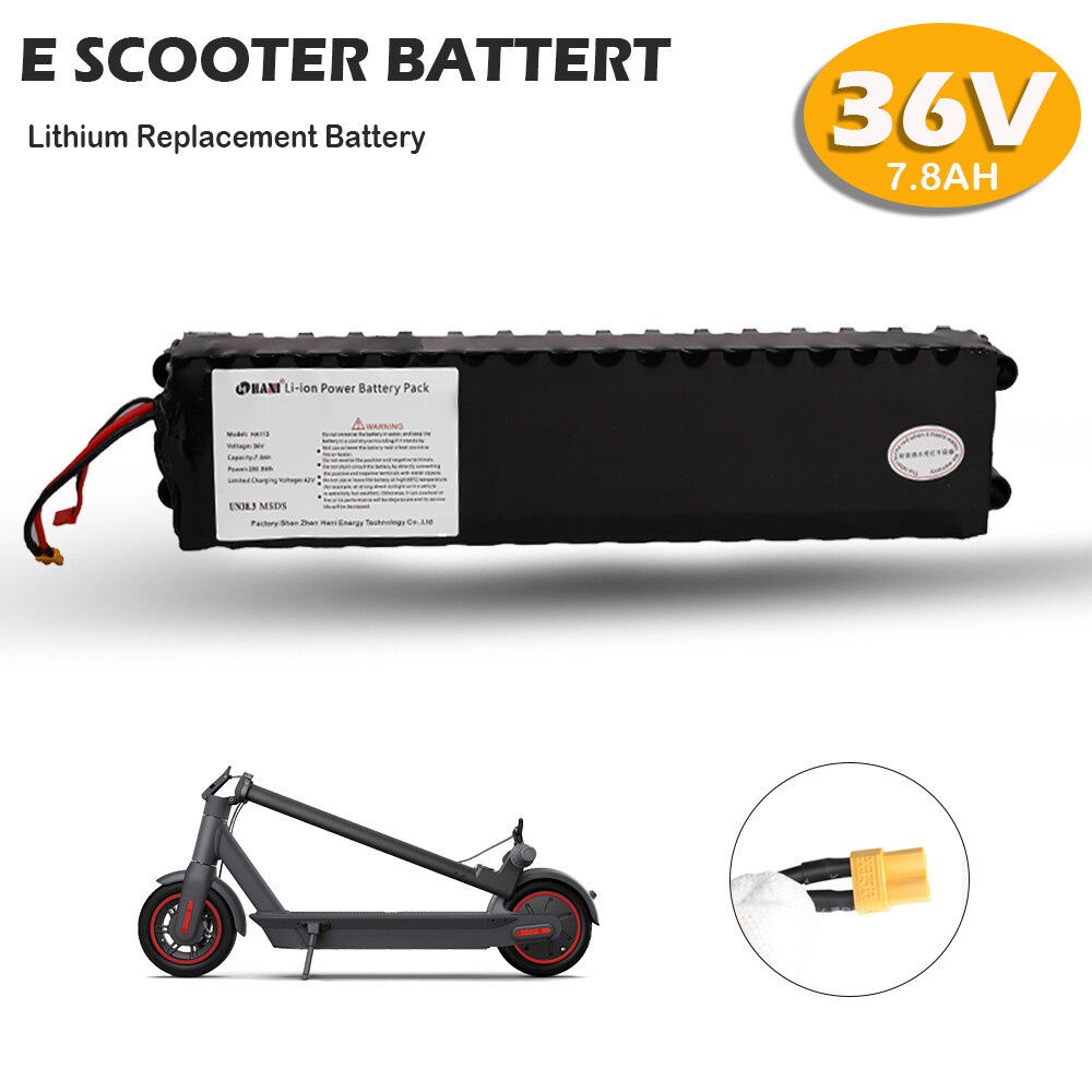 For Electric Scooter 36V/7.8AH Lithium Battery Pack EBike Li-ion Battery XT30
