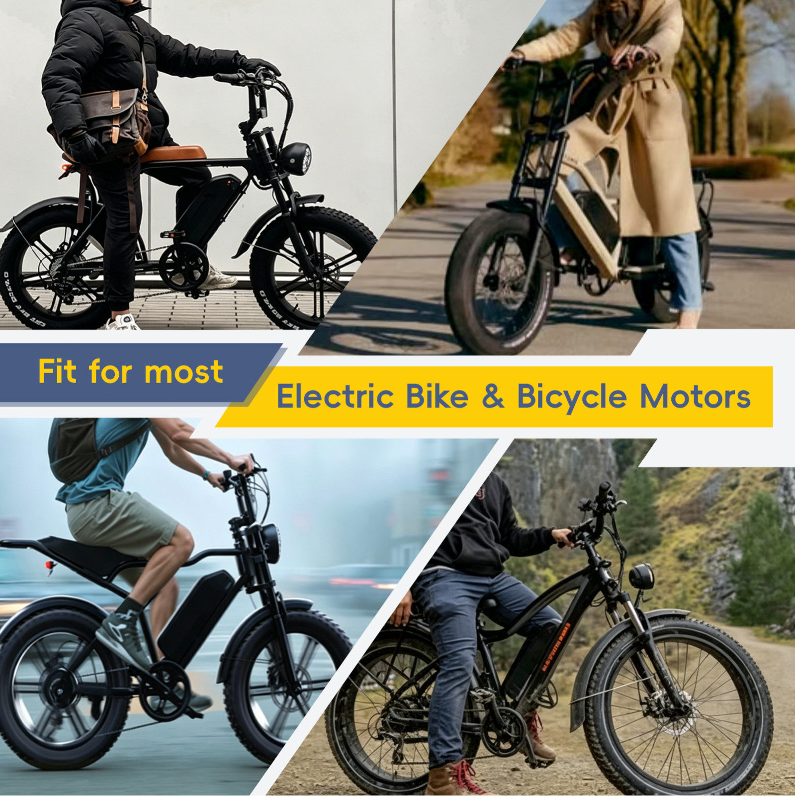 48V 20Ah 16Ah 10Ah Battery for Bikes, with 30A BMS, 5-Pin Connector, USB Port