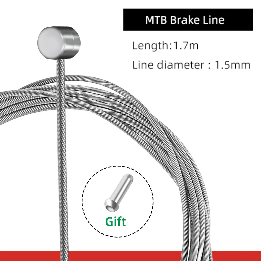 2100mm Stainless Steel Bike Brake Shift Cable Inner Wire MTB Road Derailleur