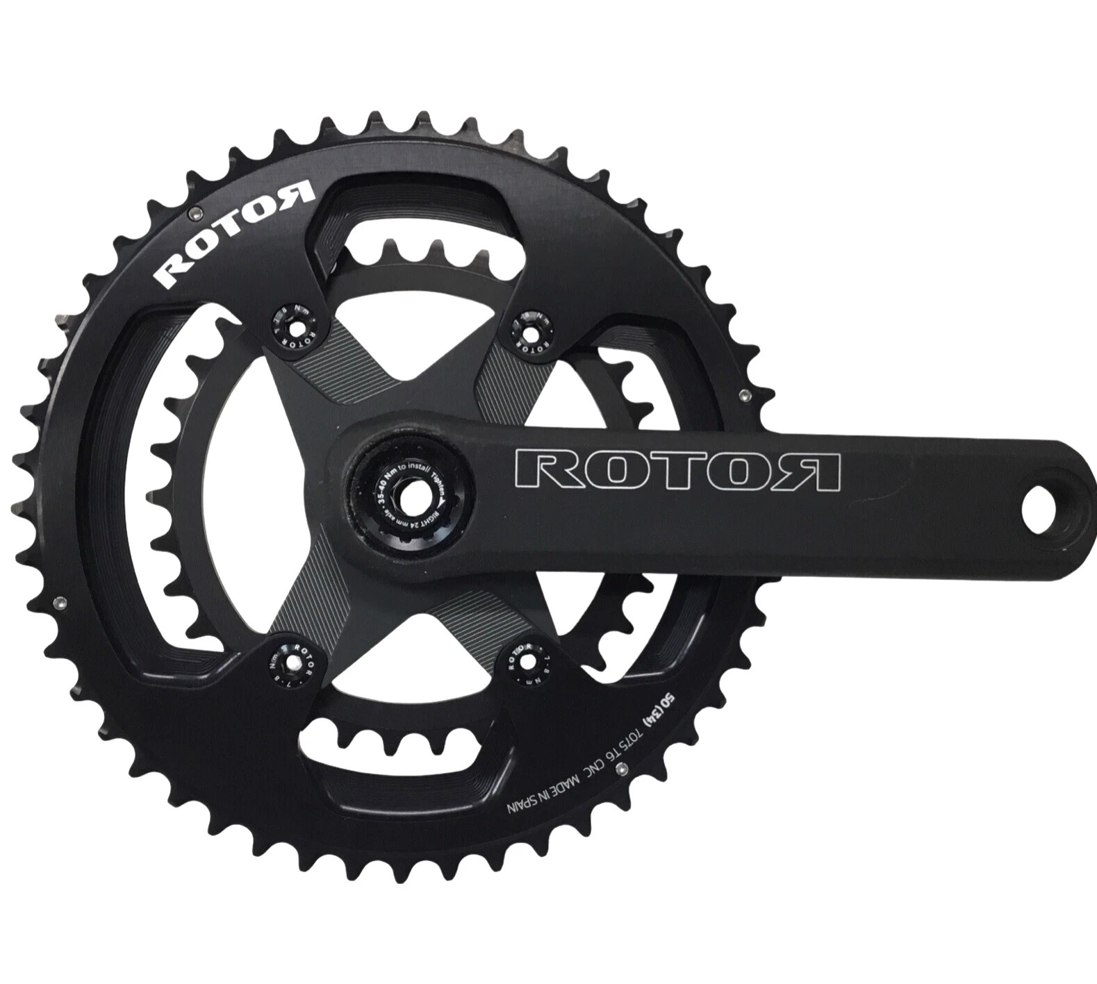 NEW Rotor NS24 Road Crankset 10-11 Speed 24mm Spindle 50-34T 172.5mm MSRP $289!
