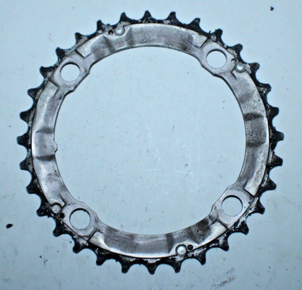 Shimano M-9N32 MTB Bike Chain Ring 4-Bolt 32Tooth 32T 104BCD Silver Gravel Road