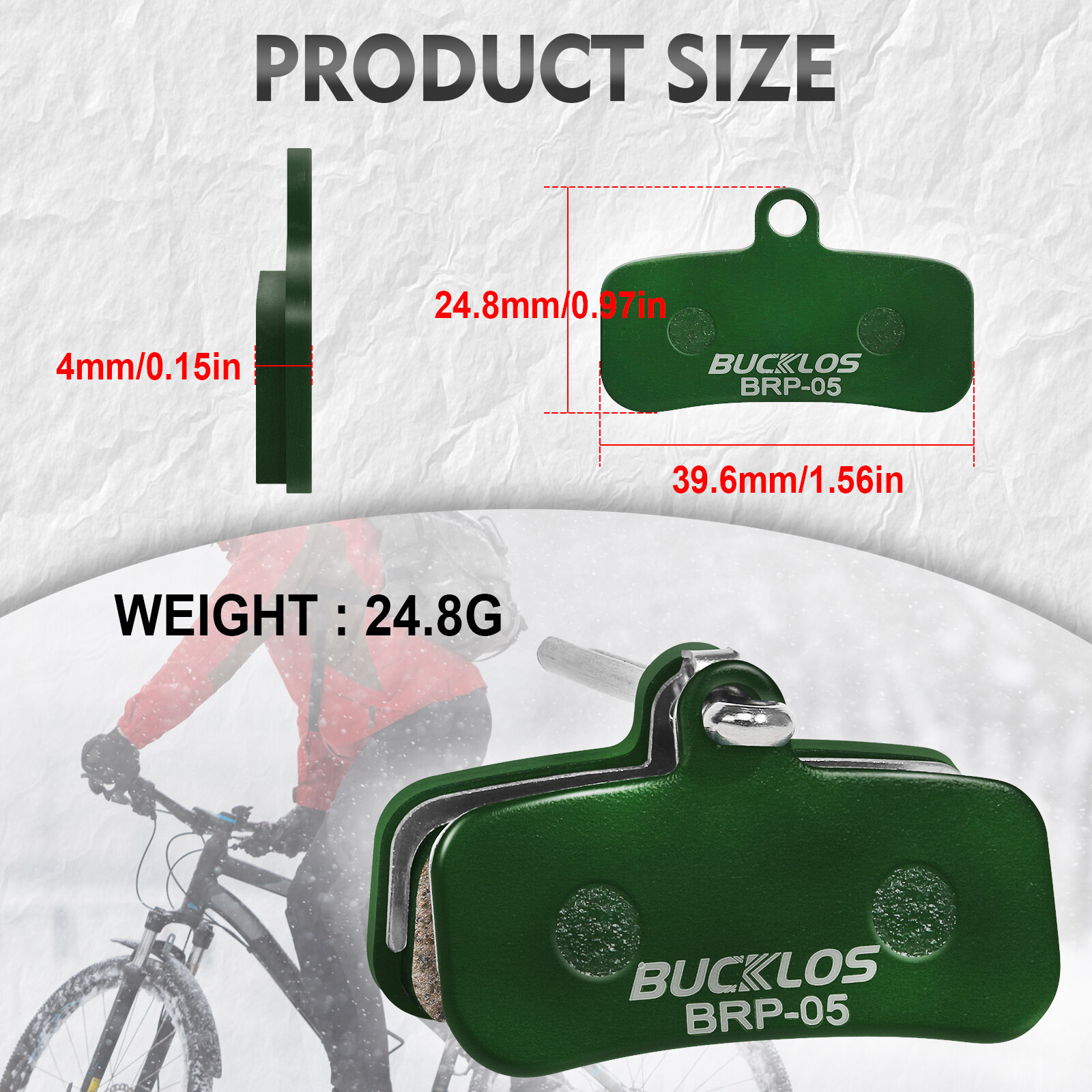 2 Pair 4 Piston Ceramic Disc Brake Pads E-Bike for SHIMANO M8120 M7120 TEKTRO US