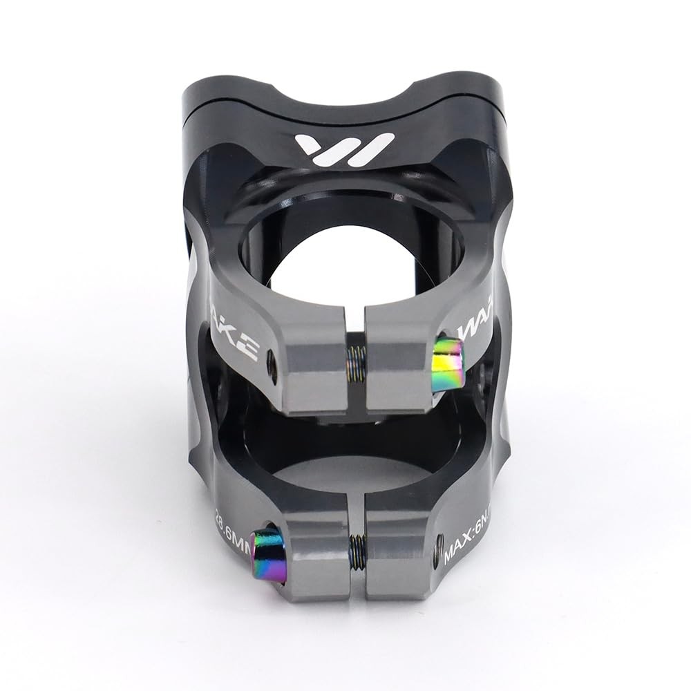 Stem 0 Degree MTB Short Handlebar Riser Stem Bicycle Part Black Titanium