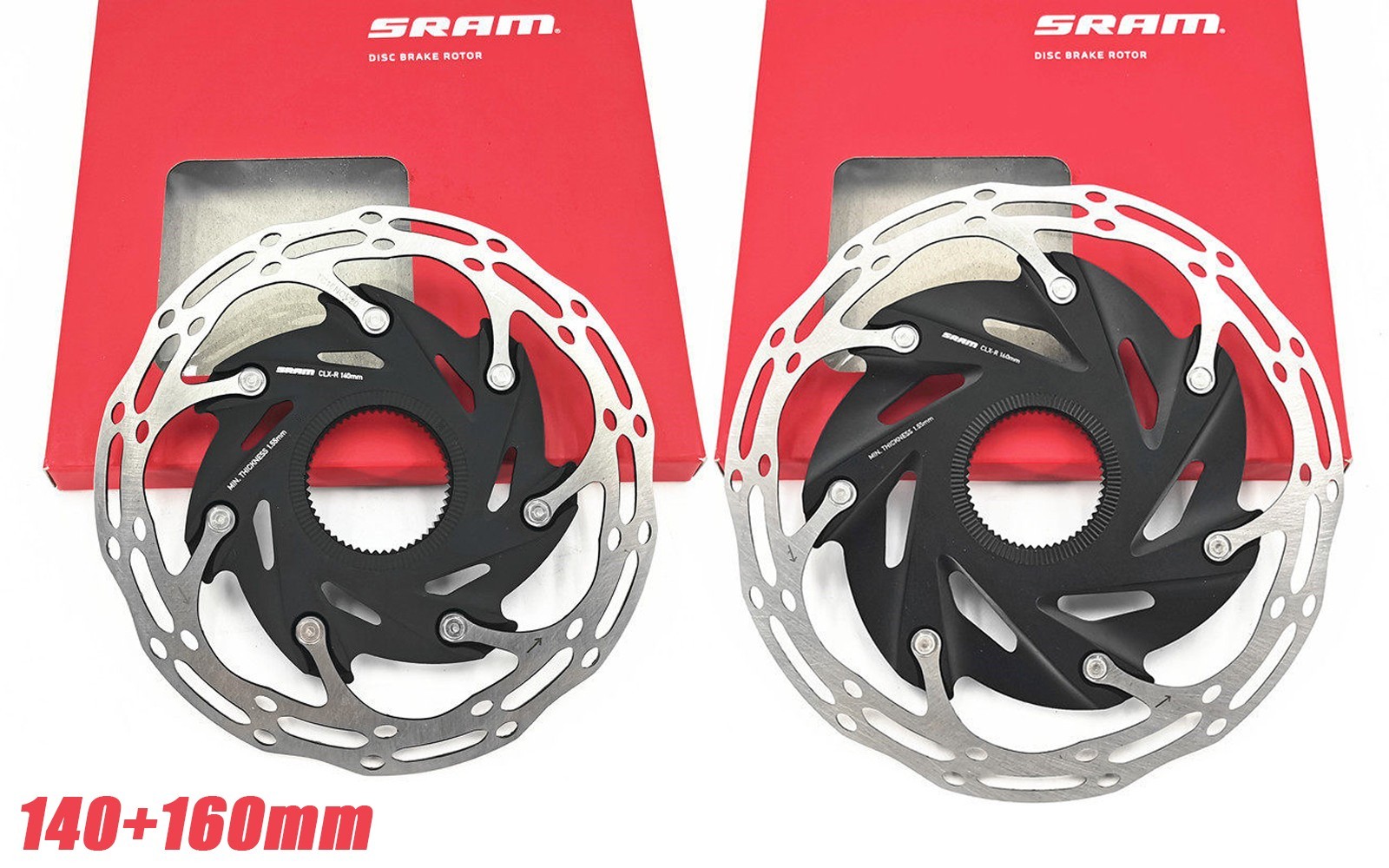 SRAM CenterLine XR CLX-R Disc Brake Rotors 140mm + 160mm Centerlock Road Set