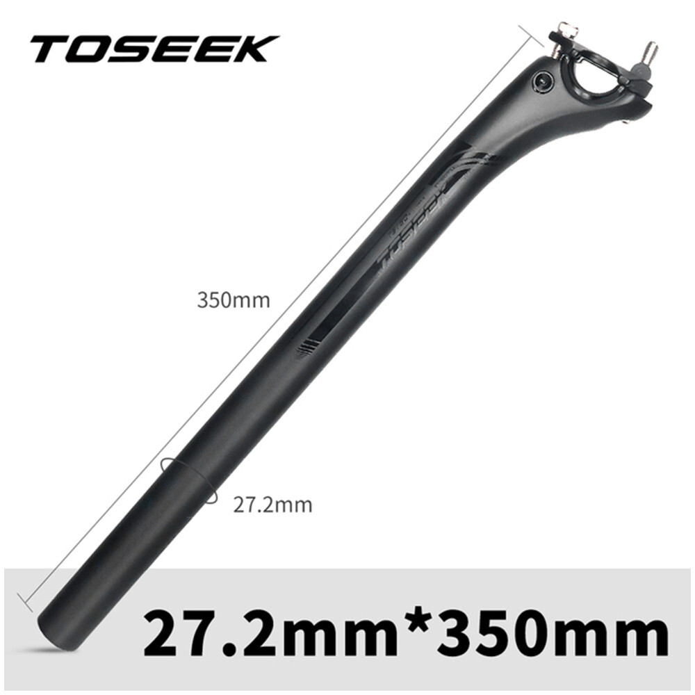 TOSEEK Carbon Fiber Seatpost Offset Mountain Road Bike Seatpost 27.2/30.8/31.6mm