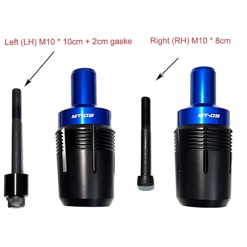 Blue CNC Frame Sliders Fit for Yamaha MT-09/MT-09 SP (2021-2025) & Tracer