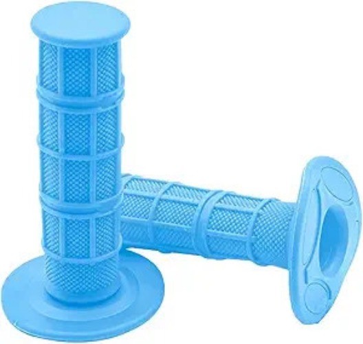 Motorcycle Hand Grips, 2PCS 7/8″ 22mm 24mm Non-Slip So Color: Style 2-Sky Blue