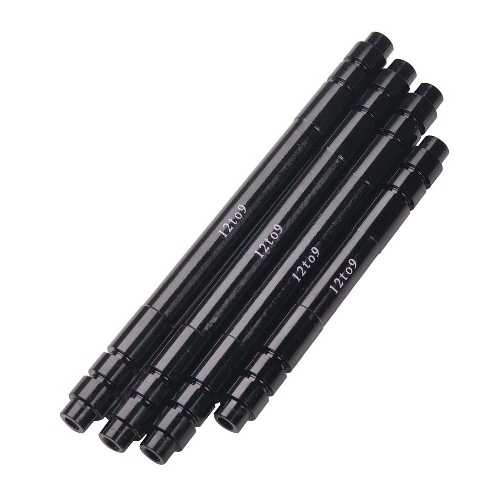 Bicycle Thru Axle Adapter 1215mm to 9mm QR for MTB Road Bike Front Rear