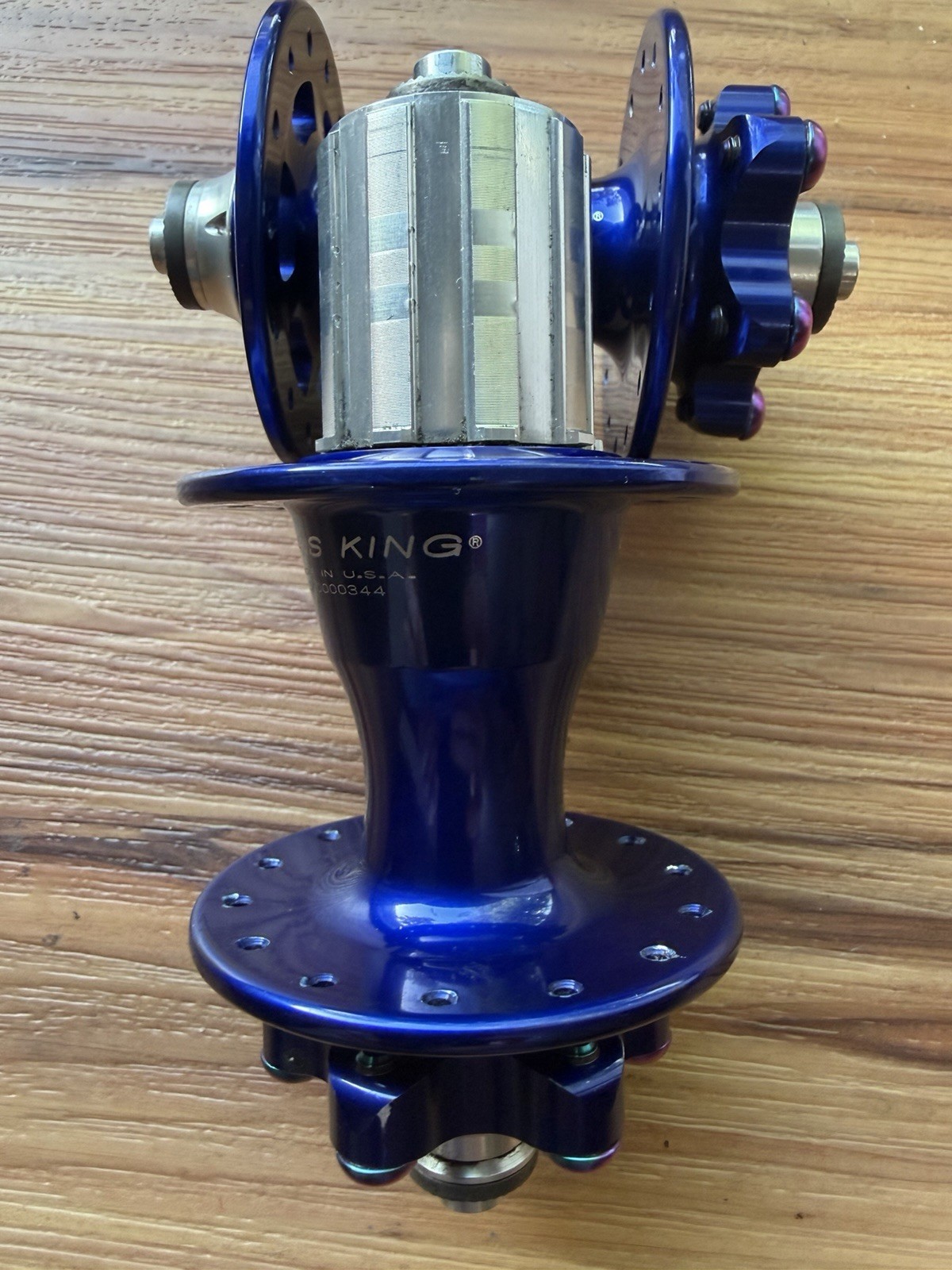 Chris King Disc Hubs Navy / Blue 100mm Front 135mm Rear QR.