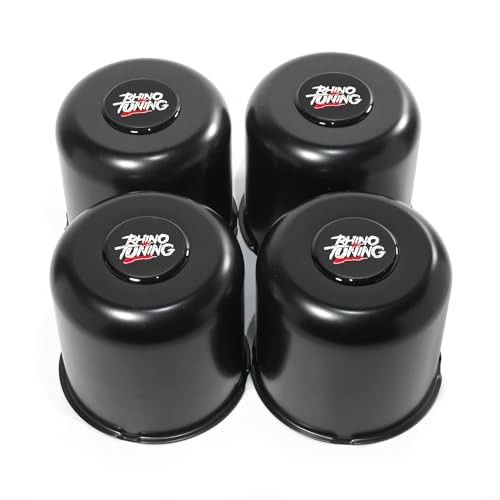 4 PCS 5.12 in Stainless Steel Wheel 5.12″ Center Hole, 4.95″ Height Black
