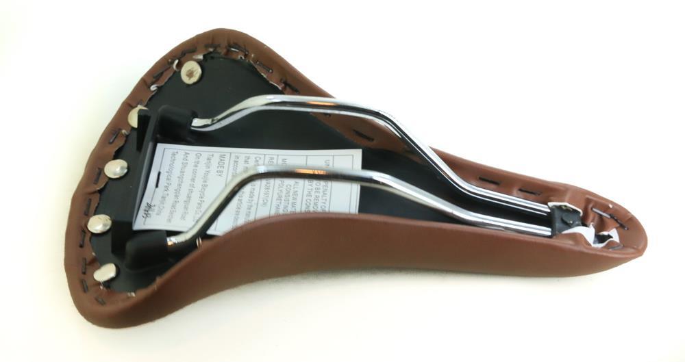 Brown Retro Urban Commuter Hybrid Road Mountain Bike Saddle Seat Riveted NEW