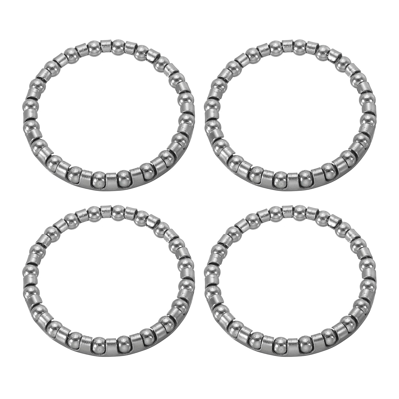Bike Ball Crank Bearing 40mm x 20 Balls, 4 Pack Bicycle Bearings, Silver