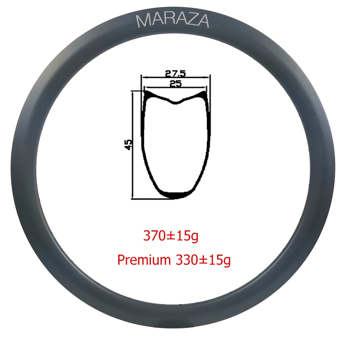 Road Bicycle Carbon Rims 3k Profile Clincher Disc Brake 45mm Depth Bike Rings