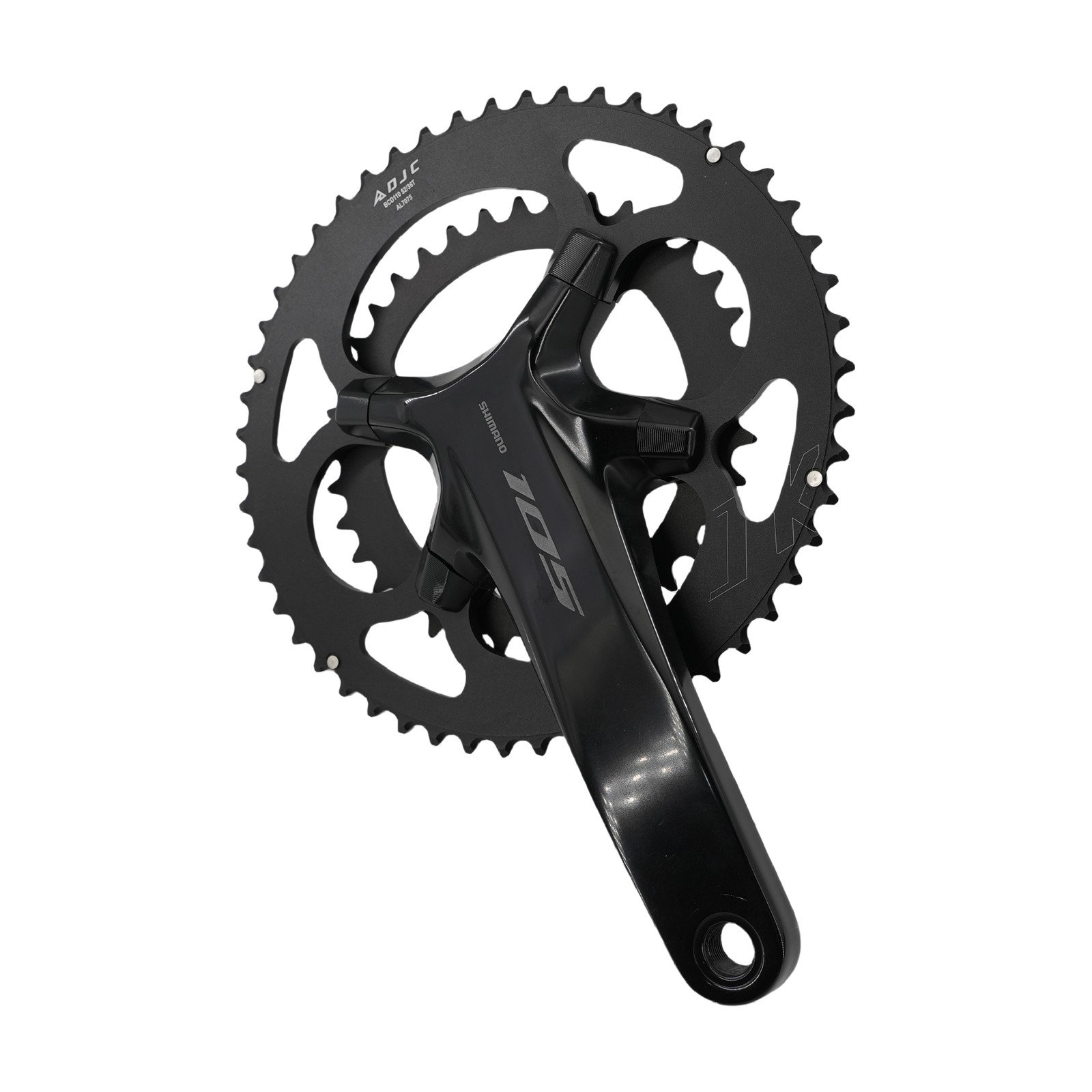 DJC Road Bike Chainring 110bcd 4 Bolts Mounting Oval Round 2x Double for Shimano