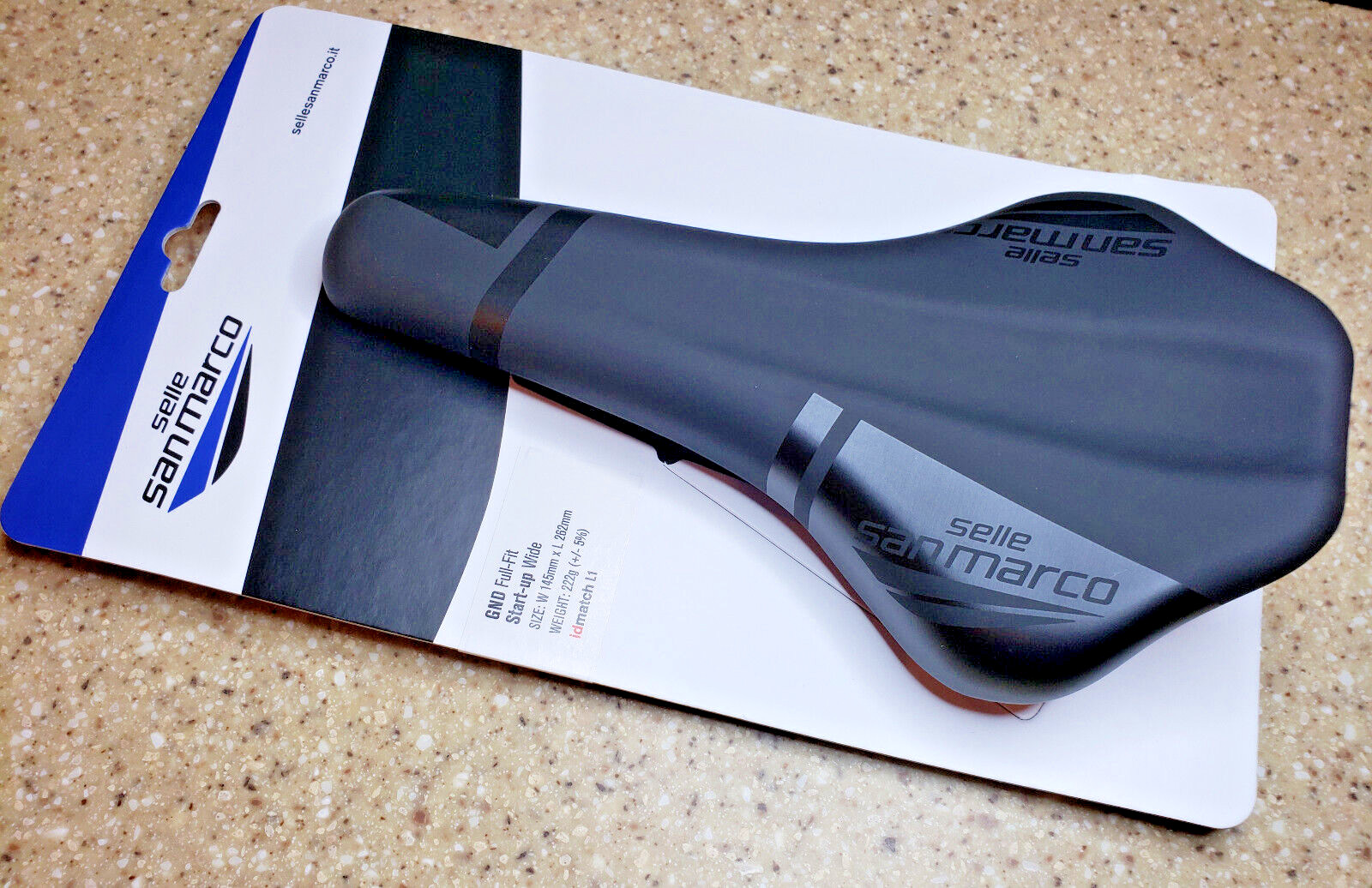NEW NIB Selle San Marco GND Full Fit Wide Bicycle Saddle Black 222g W145 L262mm