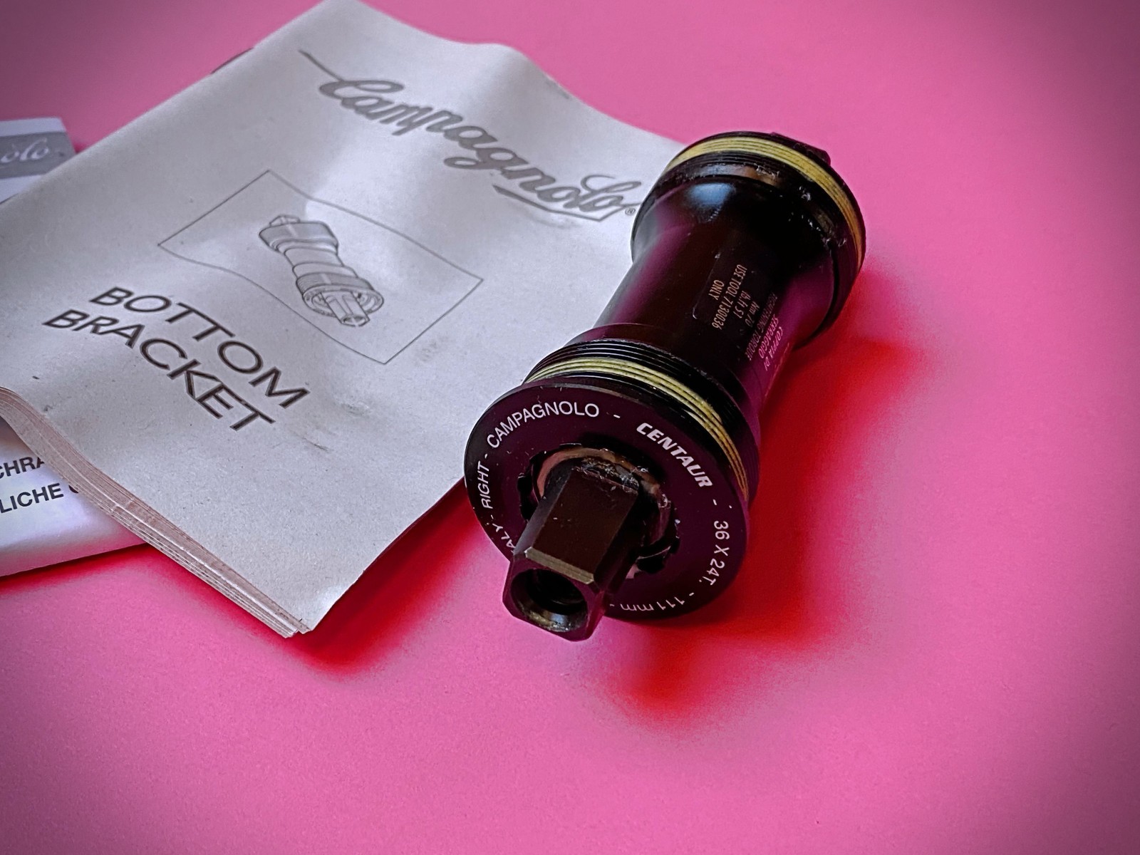 Campagnolo Centaur Bottom Bracket ITA THREAD FRAME PIN 111mm NEW