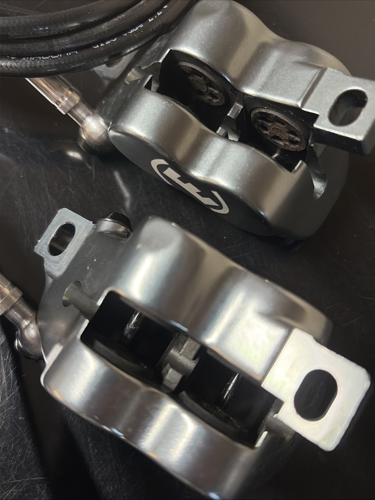 Magura MT7 calipers, front and rear