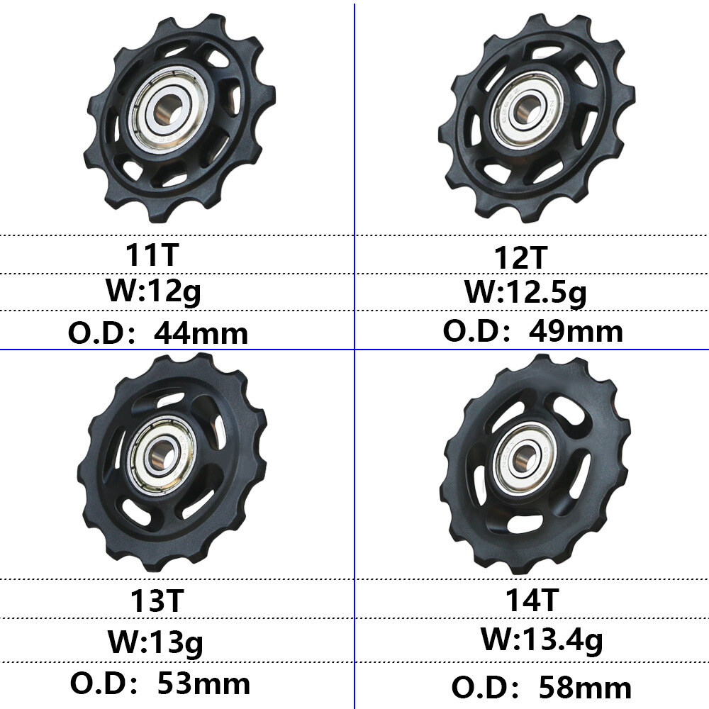 11T 12T 12T 13T 14T Bike Sadula Roles Schalttrad Schaltrolle Guide roller