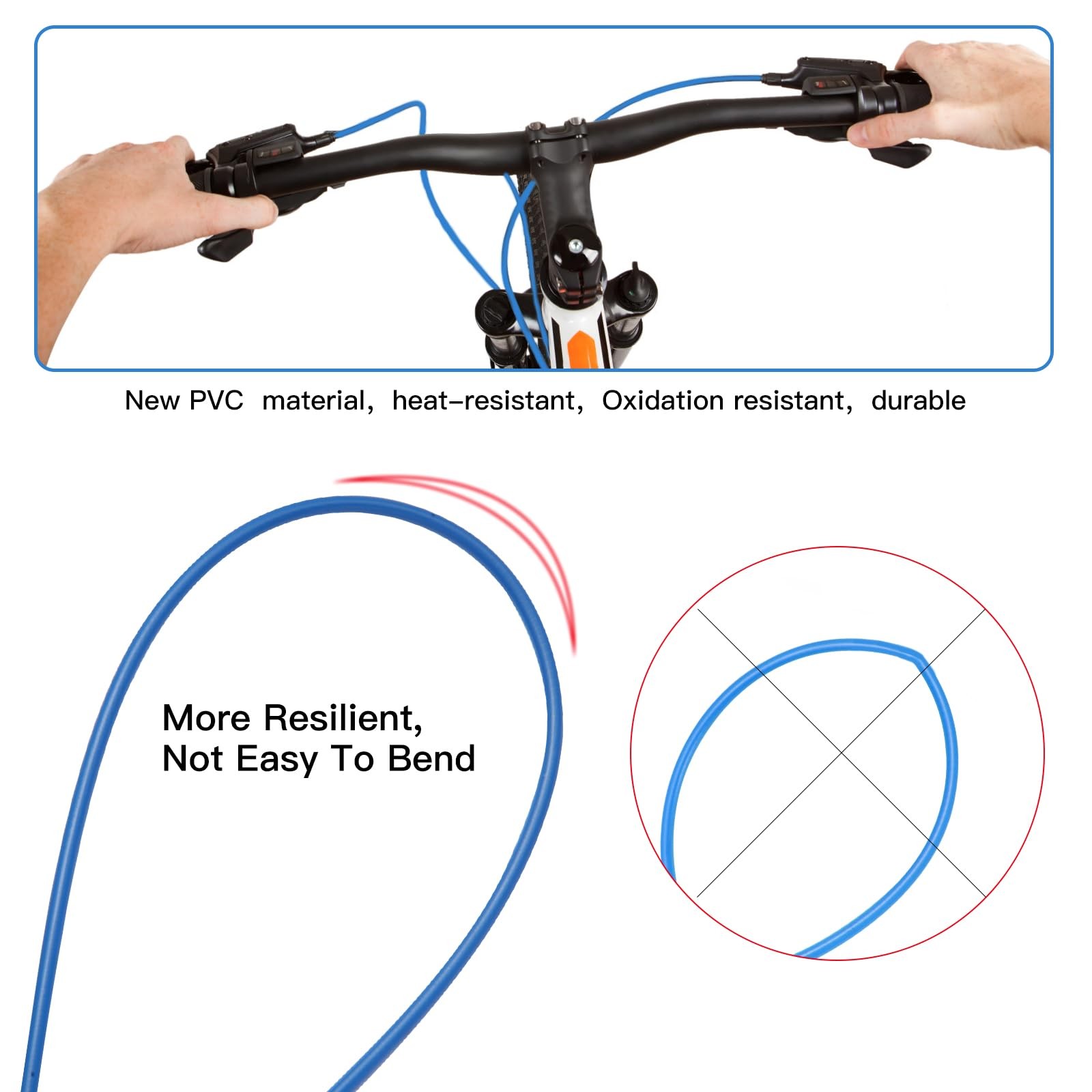 Universal Brake Cable Housing,5mm 3Meters,Lined Bicycle/Bike Brake Cable Housing