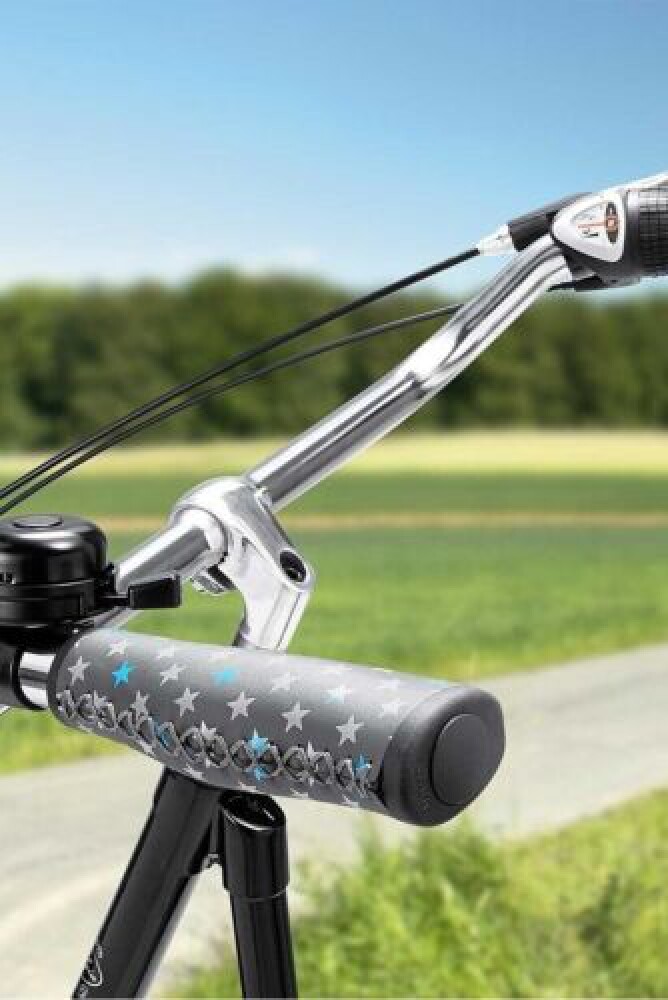 Vintage Star Print Bike Flat Bar Bicycle Handlebar Grip 135mm MTB City Bike