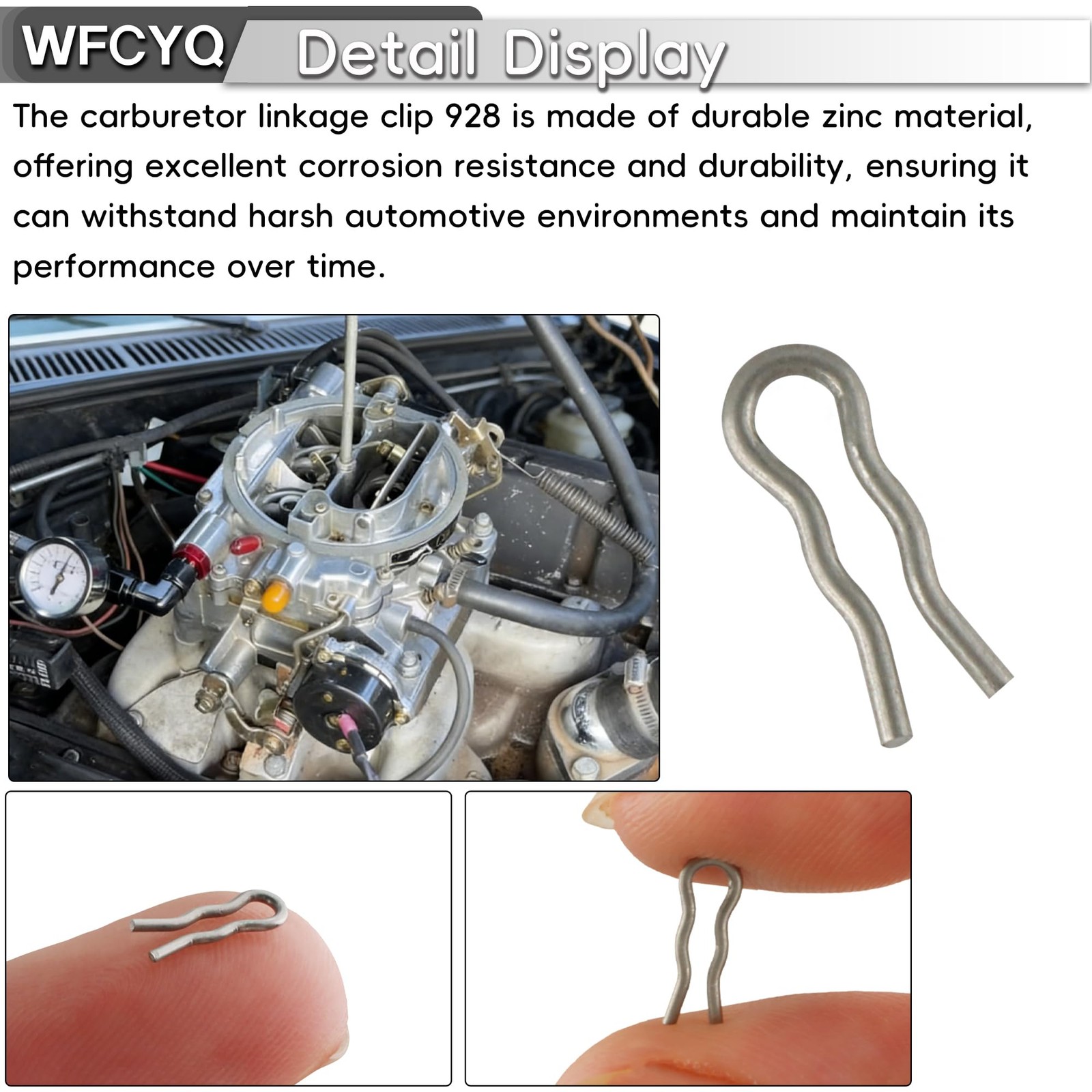 Carb Linkage Clips 928 Zinc Carb Linkage Clips, for Edelbrock & Assorted Carb…