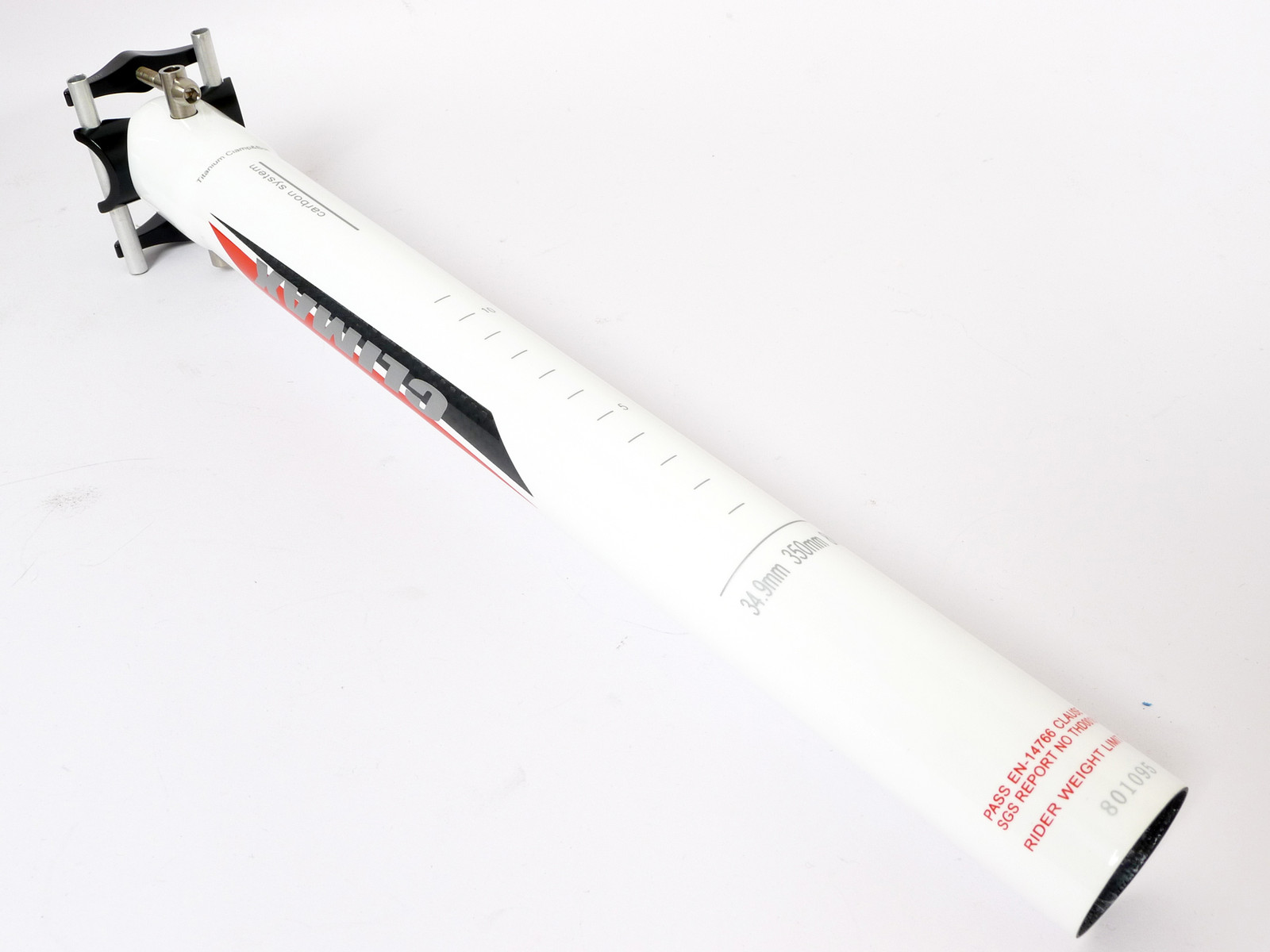 148g,34.9x350mm Climax SP02C 3K gloss carbon Seatpost Ti Hardware Road MTB White