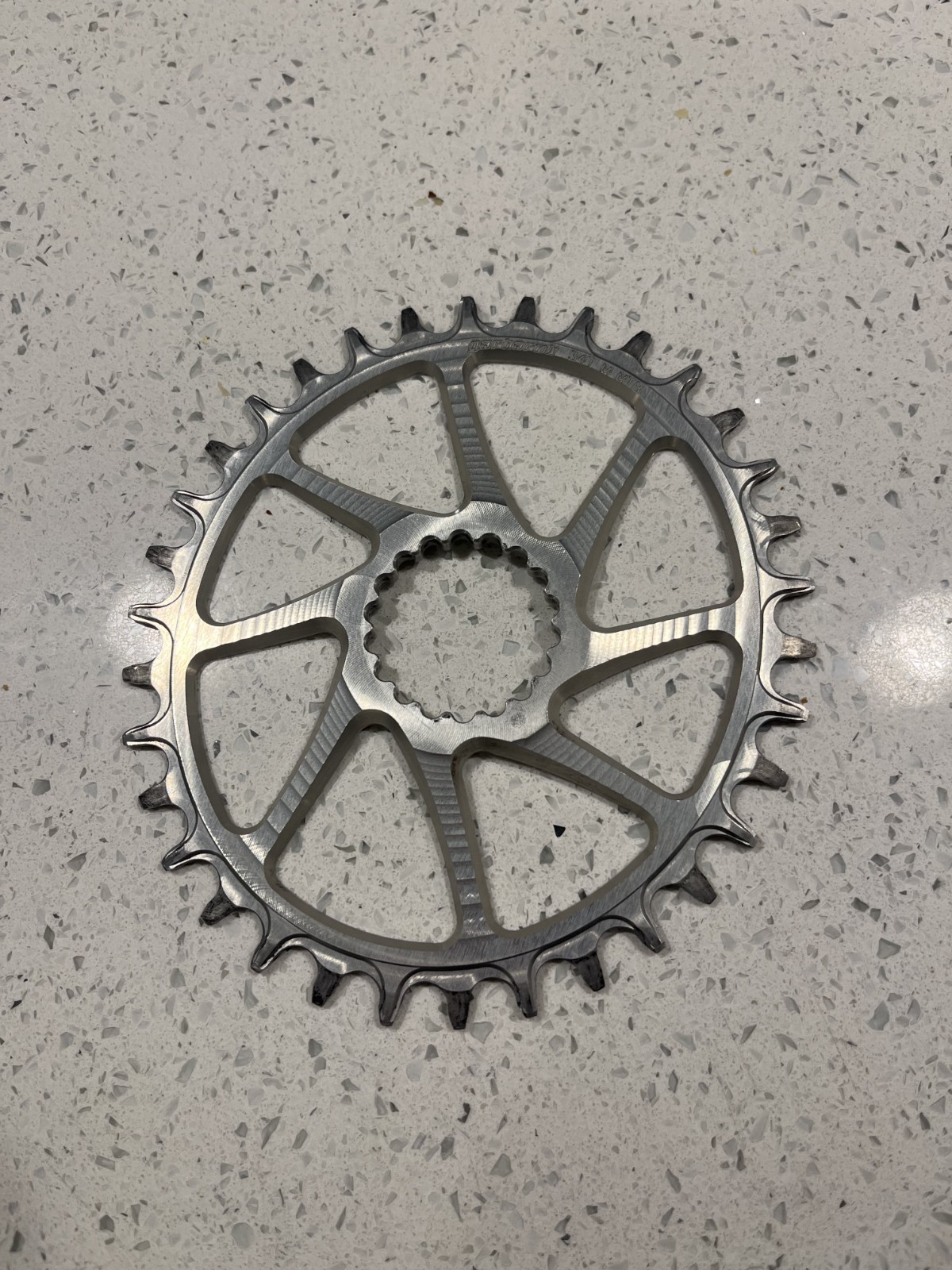 Garbaruk Oval DM Direct Mount Chainring 34T Silver fits Cannondale FSA Garbaruk