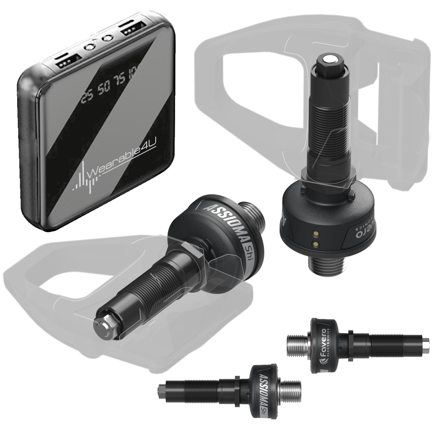 Favero Assioma Duo-Shi Road Power Meter w/ Sensors | Shimano Compatible w/ PBank