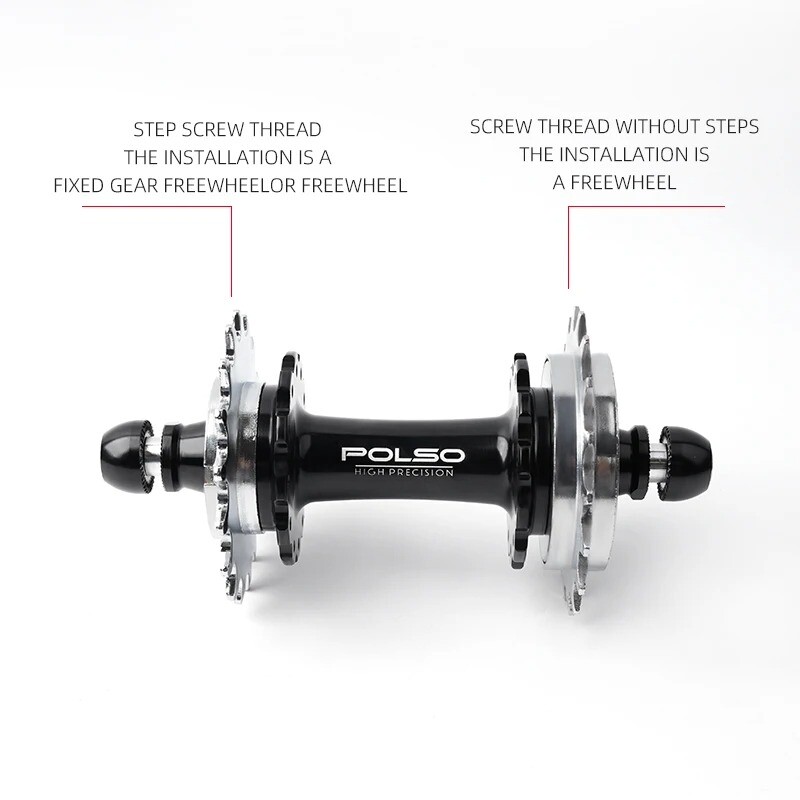20 24 Hole Fixed Gear Bike Front Rear Hub Fixie Flip Flop Track Bicycle Hub Part
