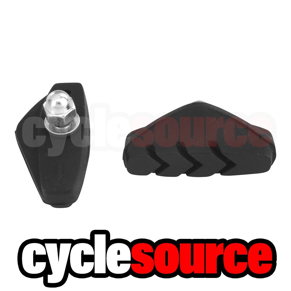 ENIX 3-Lined Bike Bicycle 43mm Bolt-on Brake Shoes Black
