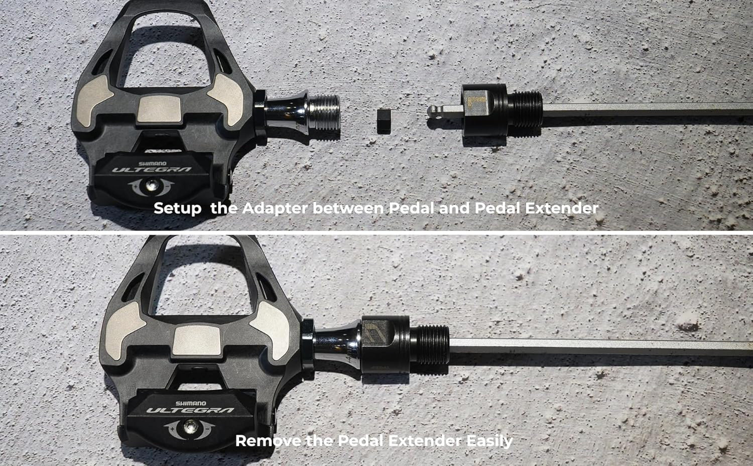 Stainless Steel Bicycle Pedal Extenders for Enhanced Comfort and Q-Factor